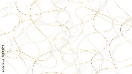 Random line pattern background. Decorative pattern with tangled curved lines. Random chaotic lines abstract geometric pattern vector background.	