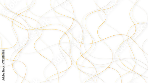 Colorful random pattern line stroke on a transparent background. Random chaotic lines abstract geometric pattern 