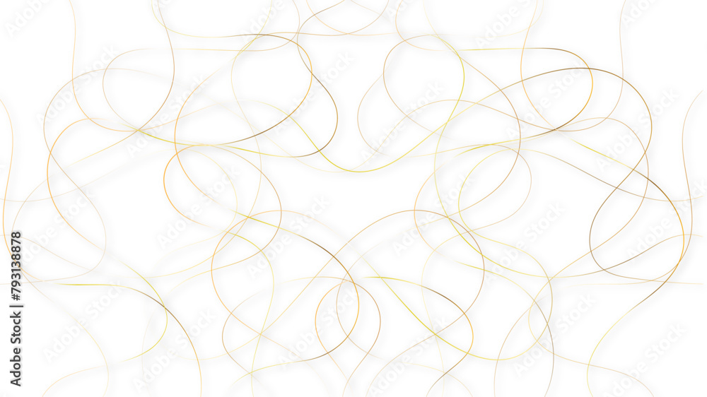 Colorful random pattern line stroke on a transparent background. Decorative golden pattern with tangled curved lines. Random chaotic lines abstract geometric pattern vector background.
Colorful random pattern line stroke on a transparent background. Decorative golden pattern with tangled curved lines. Random chaotic lines abstract geometric pattern vector background.