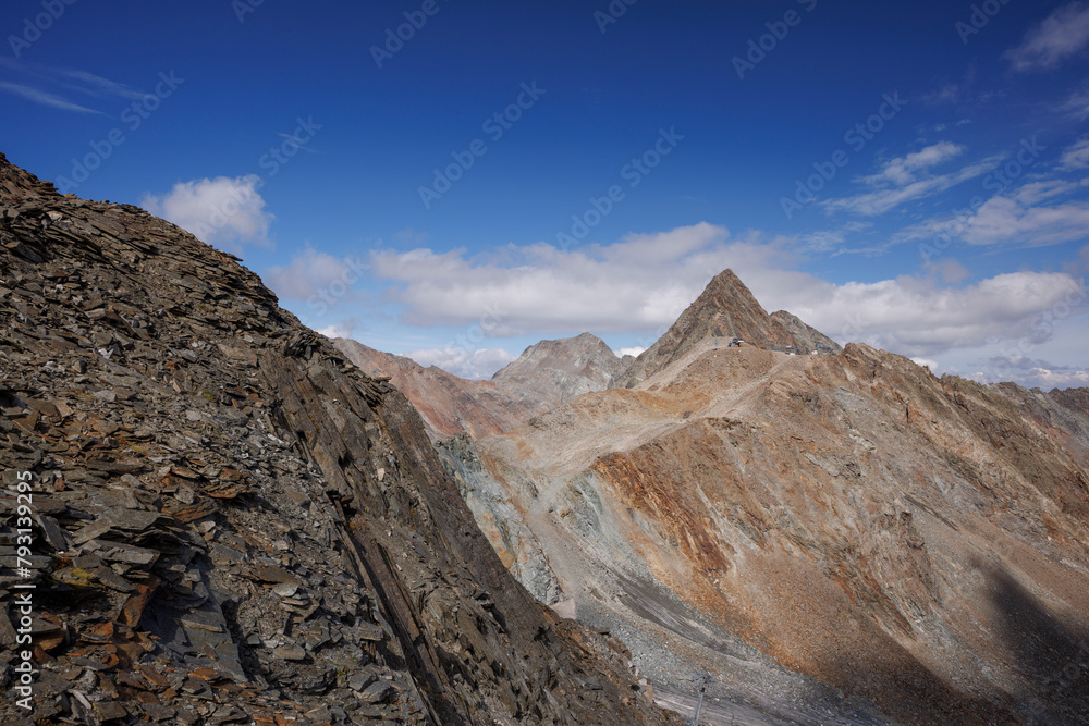 Summer Over the Stubai Glacier and Surrounding Peaks Summer Over the Stubai Glacier and Surrounding Peaks