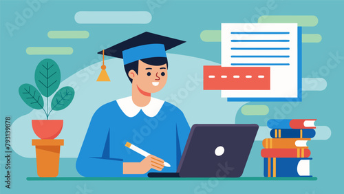 A student applying for scholarships specifically geared towards their major or future career goals.