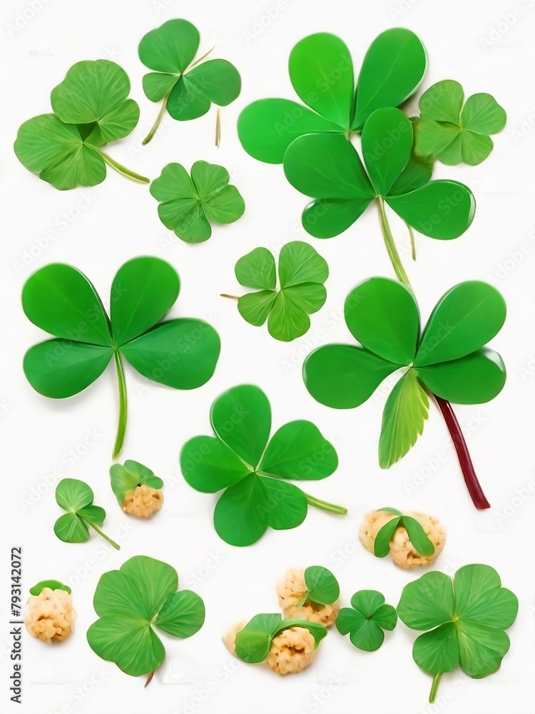 four leaf clover isolated four leaf clover isolated