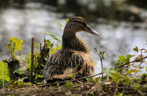 Wild female Mallard Duck photo