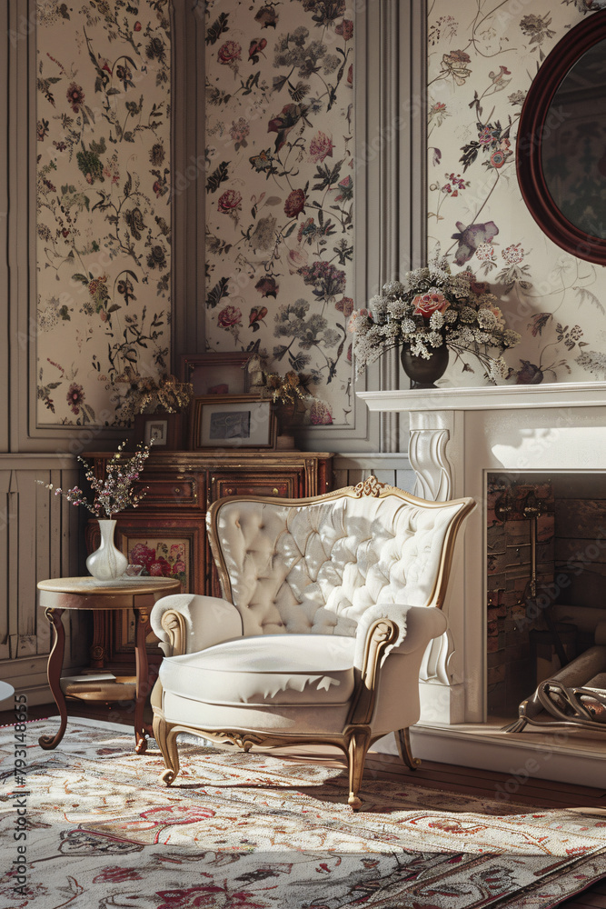 Victorian Charm: Floral Sitting Room Retreat Victorian Charm: Floral Sitting Room Retreat