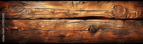 A detailed view of a wooden surface, showcasing its texture and grain