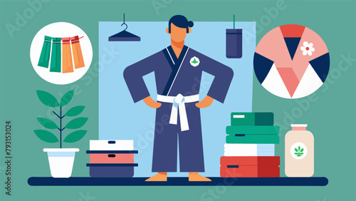 A sustainable dojo that upcycles old uniforms into new training equipment minimizing textile waste.