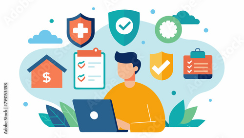 An individual researching and comparing insurance policies understanding the different coverages and deductibles to prepare for potential