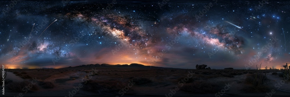 Starry Night Vista A Degree Journey through the Profound Depths of Space