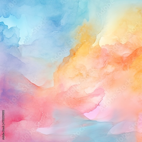 Ethereal Watercolor Gradient Background with Soft Blended Colors