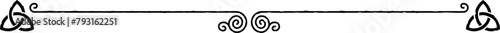 Elegant Header Footer - Celtic Triquetra