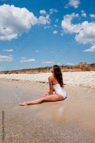 Photography Sexy woman at sea beach