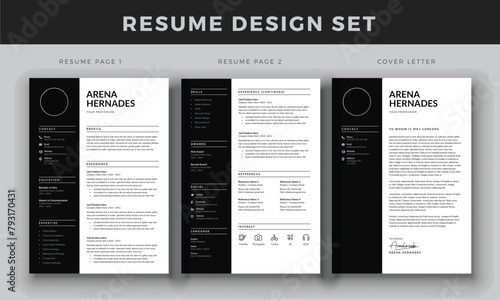 Minimalist resume cv template