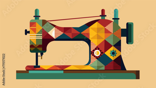A deluxe sewing machine equipped with advanced quilting features and autographed by a renowned quilt artist the ultimate tool for creating highend.