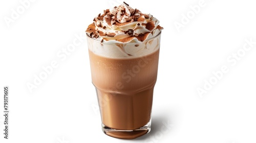 ICE COFFEE MOCHA in isolation on a white background