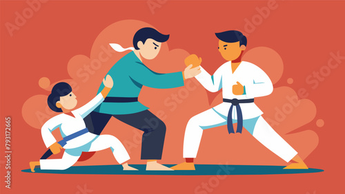 The art of sparring requires patience and discipline as students are reminded to keep their egos in check and maintain a sense of humility even