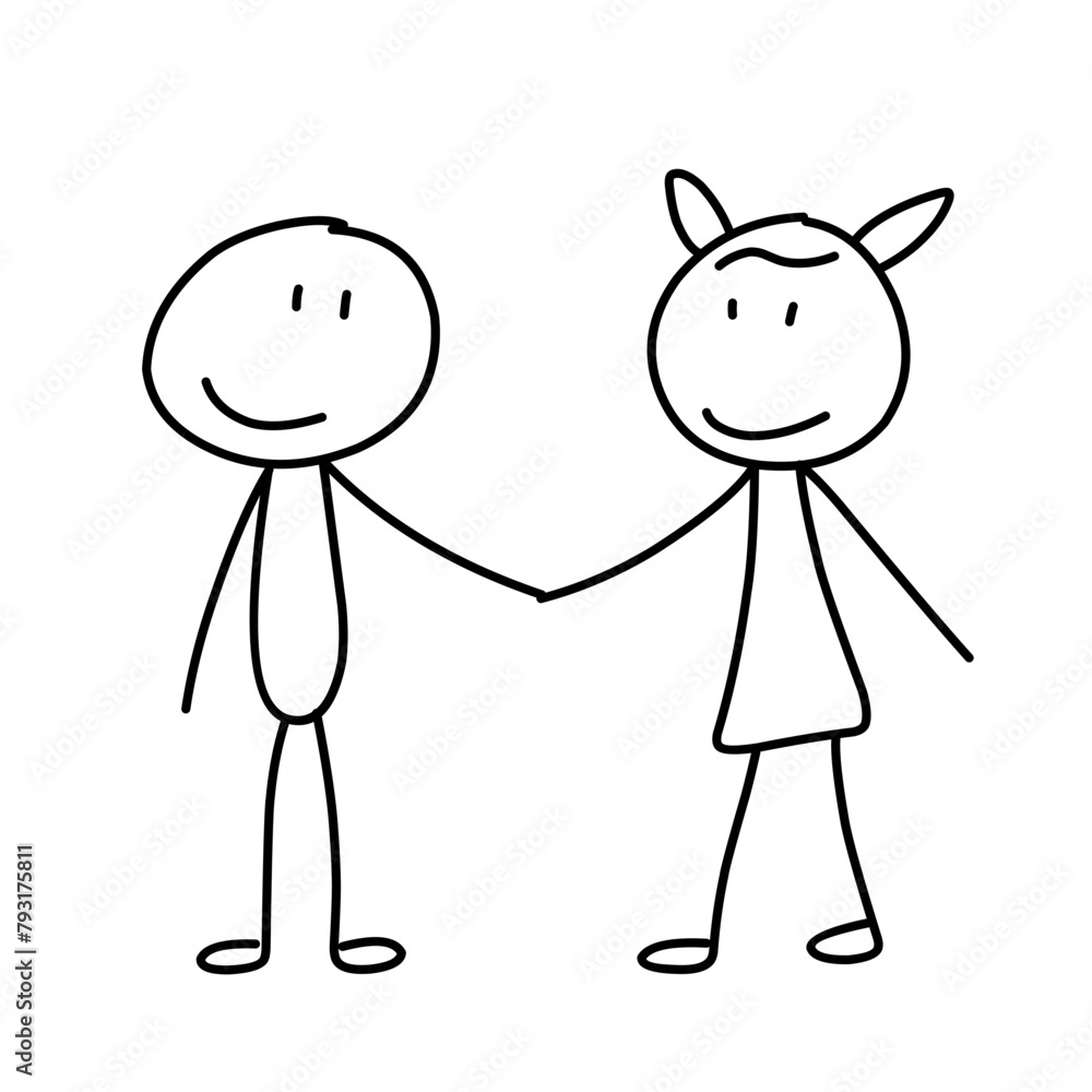 Stick figures people Stick figures people