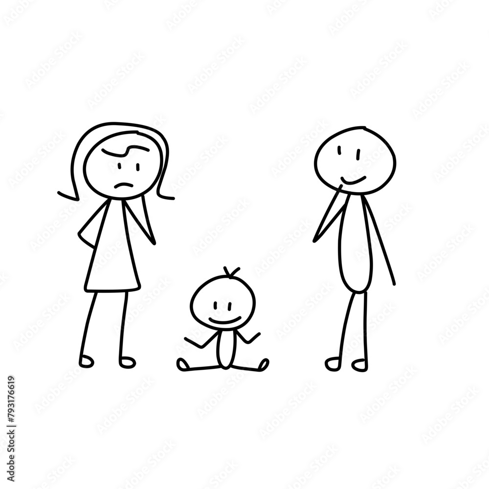 Stick figures people Stick figures people
