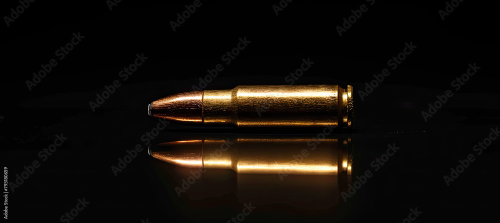Fast Bullet on a black background Fast Bullet on a black background