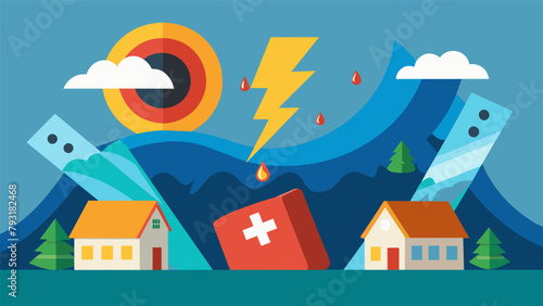 A natural disaster such as a hurricane or earthquake that highlights the importance of having an emergency fund for unexpected events.