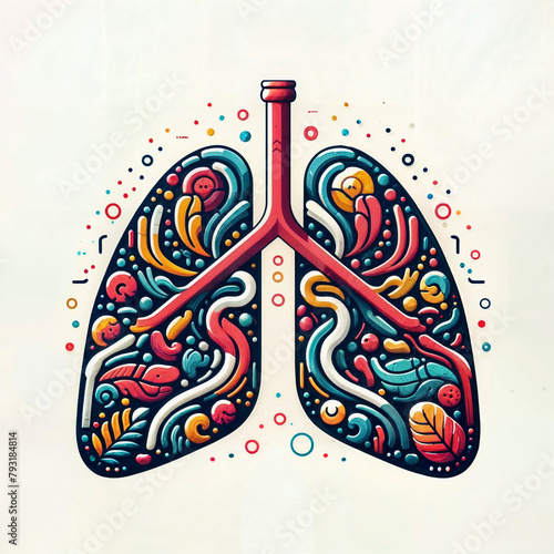 World Asthma Day vector. vector lung icon. Asthmna day creative poster, banner design created with generative ai.