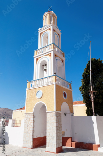 Chapel in Ano Symi, Symi island, Greece.