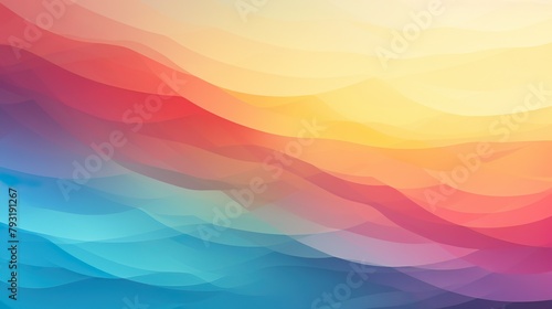 Gentle waves of soft, multicolored gradients create a calming and abstract background suggestive of tranquility photo