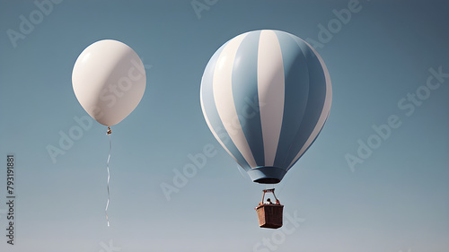 hot air balloon in the sky