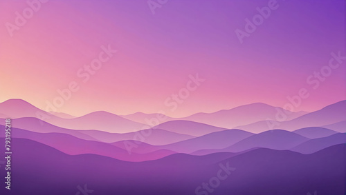 Abstract Illustration of Gentle Purple Color Gradient Background, Lofi Multi Color Vintage Retro Design