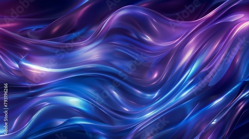 Enamel flat background showcasing blue and purple flowing arrangement 