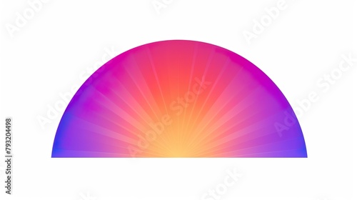 An abstract representation of a warm gradient resembling a setting sun with dominant pinks and purples photo