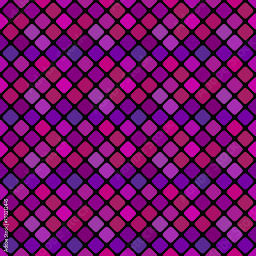 Square pattern background - repeating geometrical abstract dark violet vector design from diagonal squares