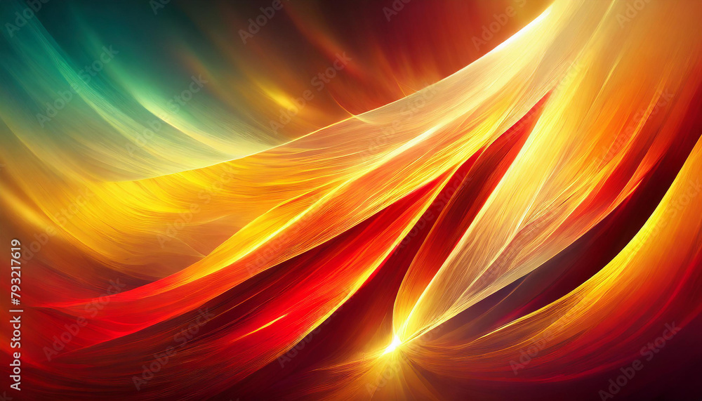 Colorful glowing background in shades of red and yellow. Vivid abstract wavy pattern. Colorful glowing background in shades of red and yellow. Vivid abstract wavy pattern.