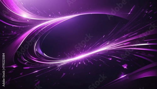 Luminous Purple Shine Technology Background