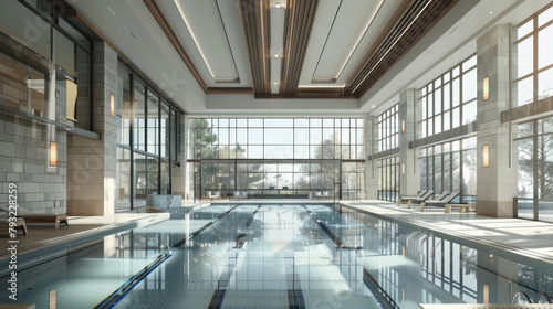 Indoor pools are a great way to stay healthy and active, no matter the weather. photo