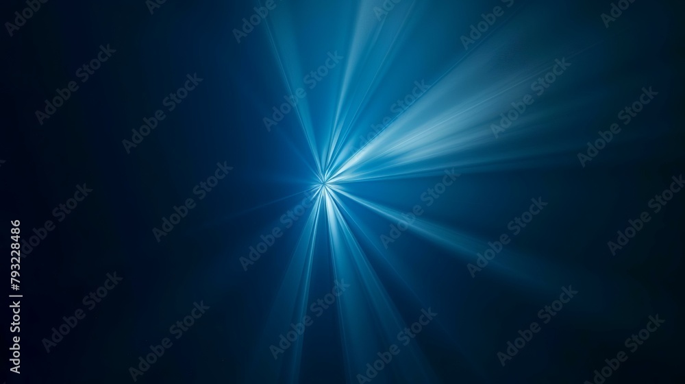 abstract blue background with some smooth lines in it and some rays in it