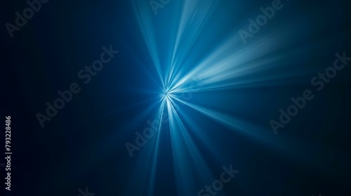 abstract blue background with some smooth lines in it and some rays in it