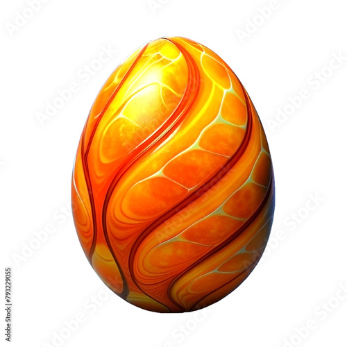 orange egg isolated