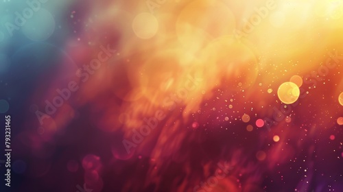 A colorful background with a lot of blurry circles. The background is orange and red. The circles are blurry and scattered throughout the image