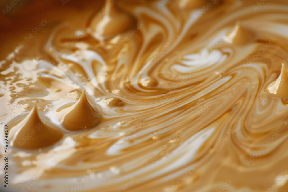 Abstract creamy cappuccino or black americano coffee background commercial banner, liquid splashes. Abstract creamy cappuccino or black americano coffee background commercial banner, liquid splashes.