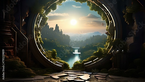A keyhole into another dimension where reality bends photo