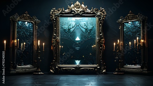 A mirror that shows the souls true form beyond appearances photo