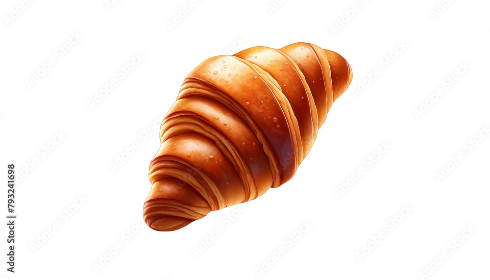 A croissant on a transparent background A croissant on a transparent background