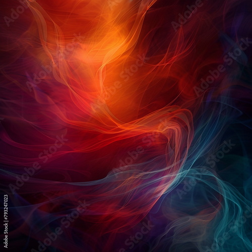 Abstract background with waves crossing each other in bright, cheerful colours