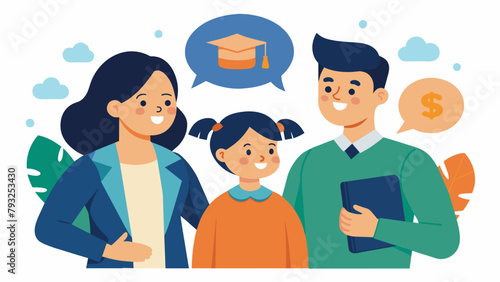 A group of parents discussing the pros and cons of different investment options for college savings such as plans or mutual funds.