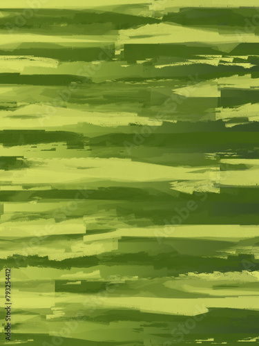 The pattern consists of horizontal stripes of dark green and light green colors