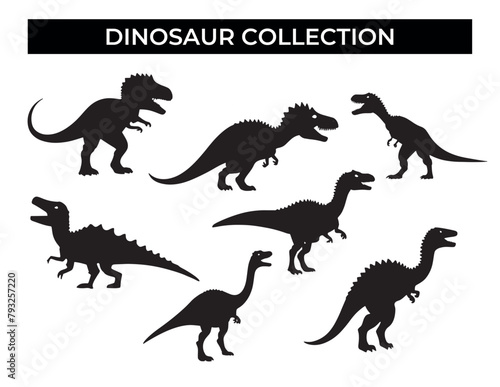 Assortment of Dinosaur Silhouettes