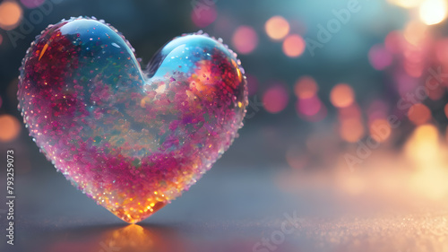 Heart shape for Love concept, Valentine's Day concepts. love symbol, concept for Valentine's Day, wedding etc. Heart elements for love concept design. AI generated image