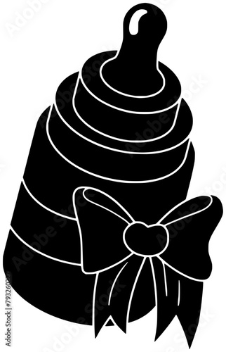 milk illustration baby silhouette child logo pacifier icon bottle outline kid newborn infant childhood care food drink toddler bow shape rubber little liquid for vector graphic background