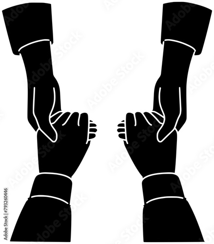 brother illustration family silhouette sister logo girl icon sibling outline boy happiness holding care love young happy childhood together shape hand siblings relationship for vector graphic