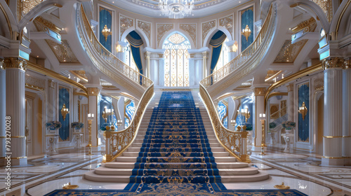 Fantasy interior of the royal palace